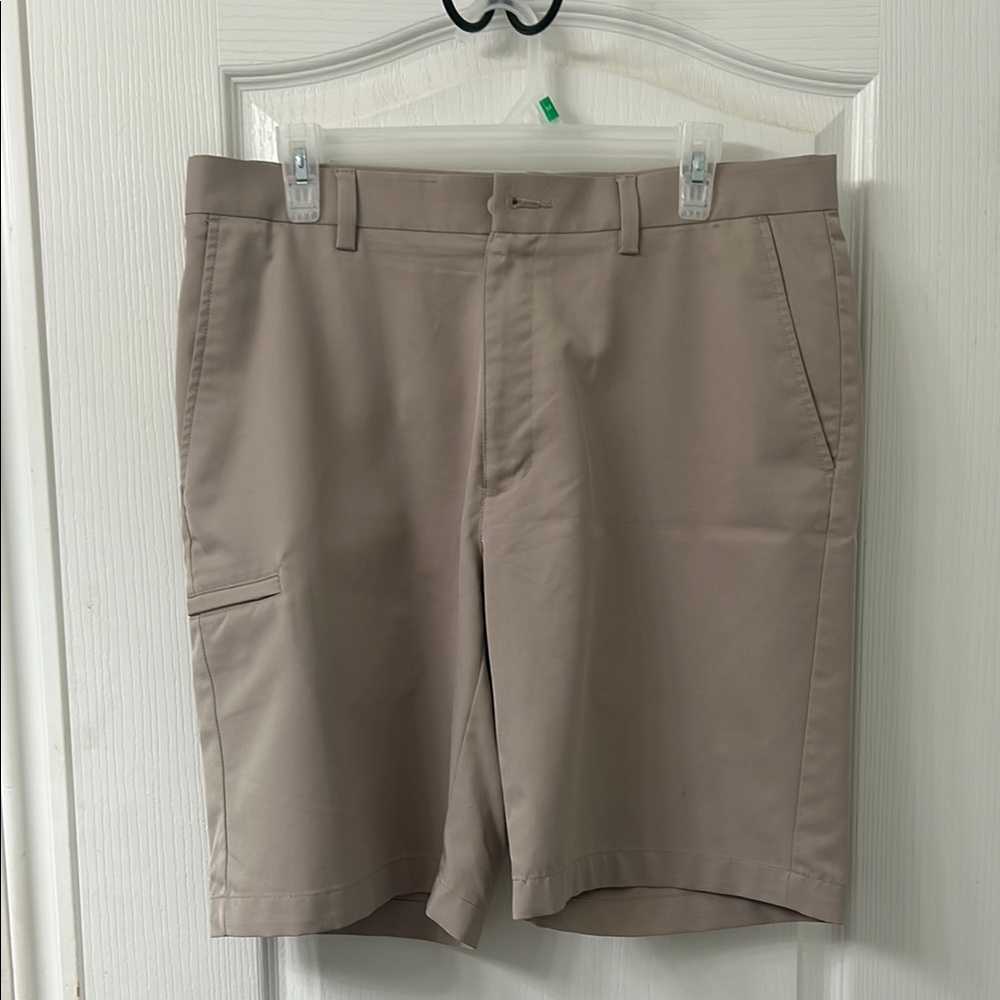 Grand Slam Tan Cargo Shorts with Belt Loops